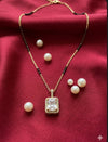 Emerald Cut American Dimond Mangalsutra