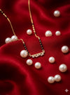 Modern dimond bar mangalsutra