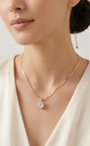 Bold Round-Cut Solitaire Crystal Pendant Necklace