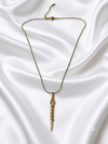 Geometric Heart Drop Pendant Necklace