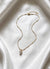 Dainty Heart Pendant on Beaded Satellite Chain Necklace