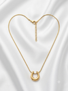 Classic Horseshoe Luck Pendant Necklace