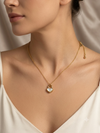 Ethereal Heart Mother-of-Pearl Lock Design Pendant Necklaces