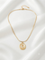 Rose in Enamel Soft Square Pendant Necklace