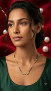 Modern dimond bar mangalsutra