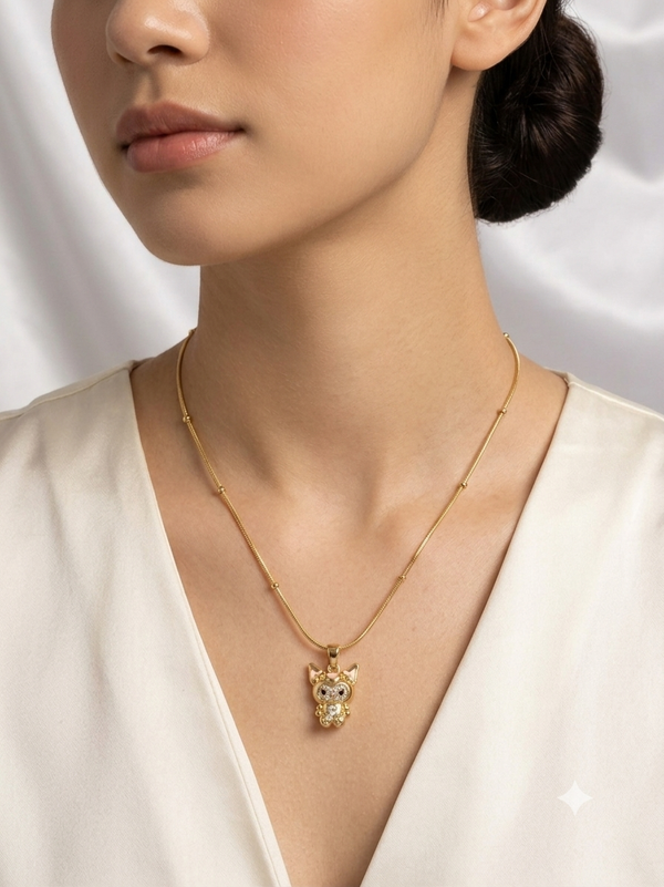 Playful Character Labubu Doll Pendant Necklace