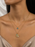 Layered Clover and Evil Eye Pendant Necklace – Double Chain Lucky Charm