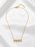 Dainty Bar with Dangle Crystal Necklace