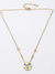 Aura Triple Evil Eye Necklace – Gold Dainty Chain with Crystal Accents