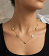 Aurelia Blossom Crystal Flower Station Necklace