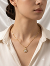 Radiant Shell & Pearl Pendant Necklace